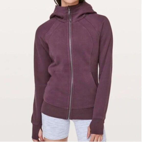 lululemon athletica Tops - Lululemon Scuba Full-Zip Hoodie in Purple (size 6)